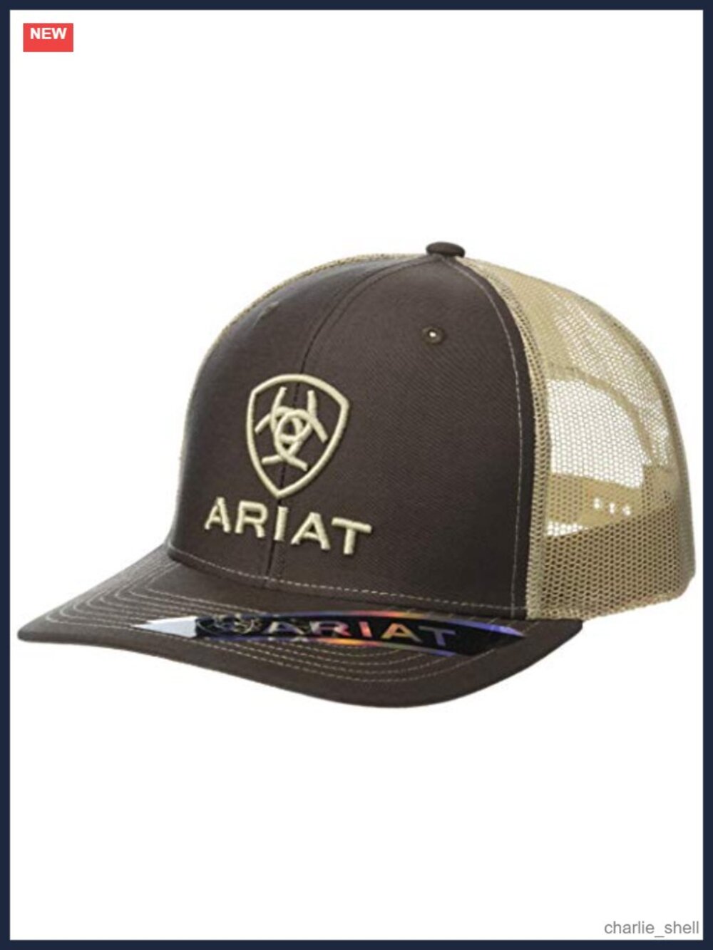 ARIAT Richardson 112 Trucker Cap Embroidered Shield Mesh Back Snapback
